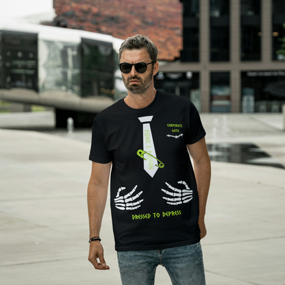 CORPORATE GOTH - dressed to depress T-shirt
